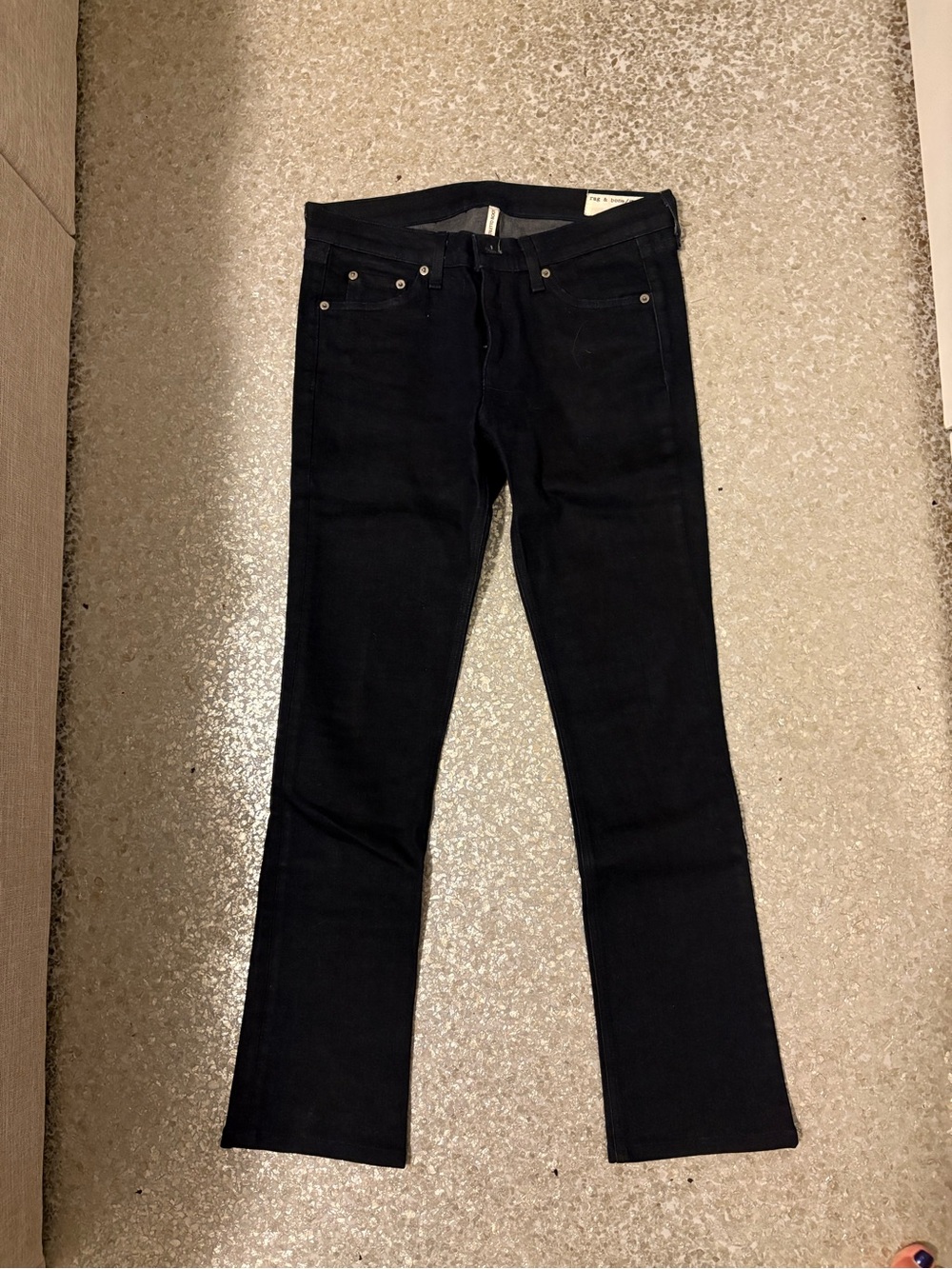 rag & bone Dark Navy Bootcut Stiletto Jeans